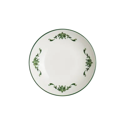 Lavis Green Bloom Deep Plate 25 cm 1300 cc