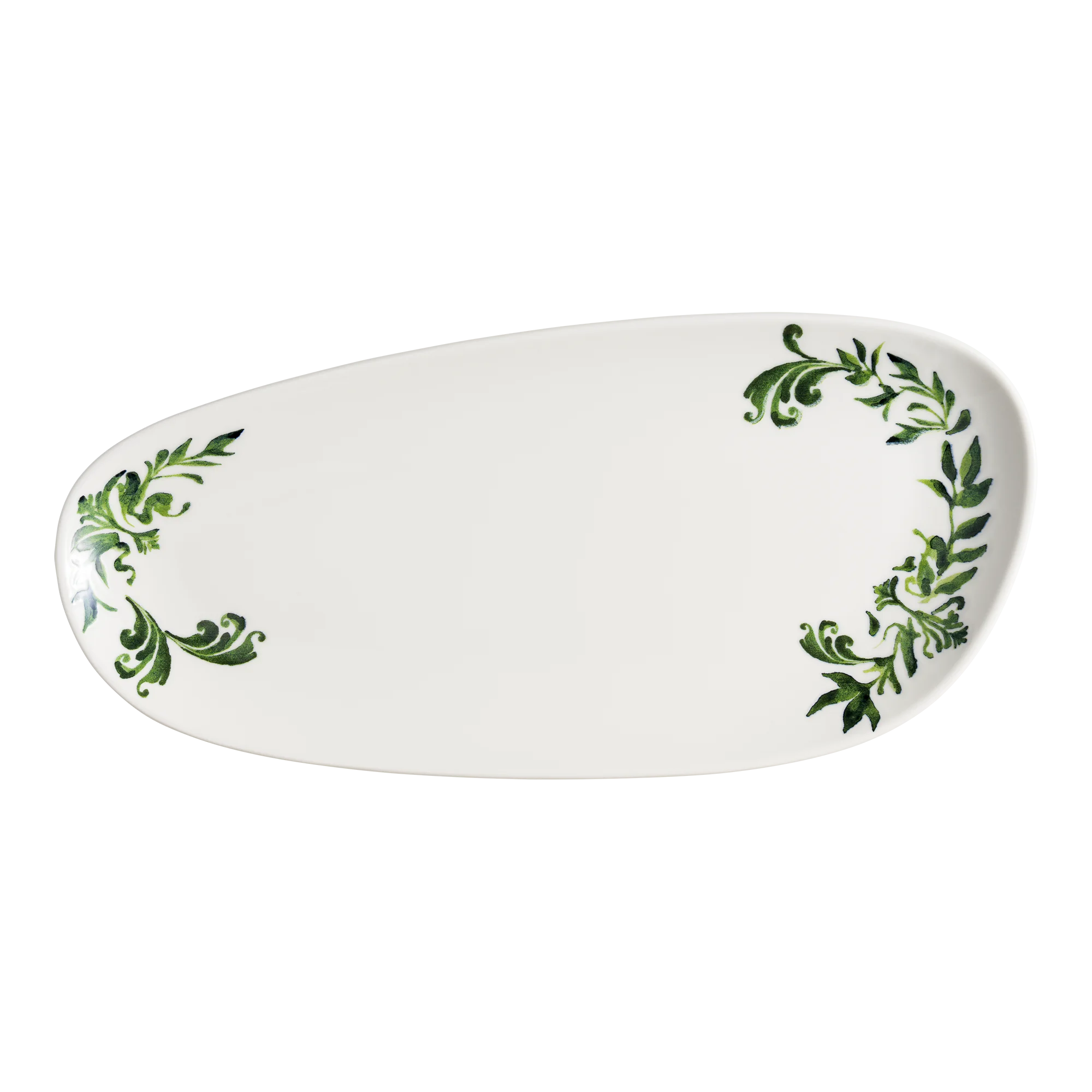Lavis Green Vago Rectangular Plate 36 cm