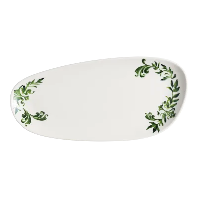 Lavis Green Vago Rectangular Plate 36 cm
