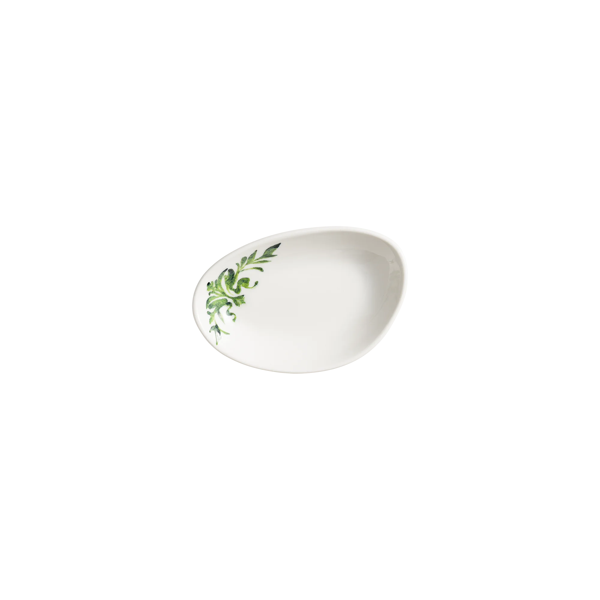 Lavis Green Vago Oval Plate 12*8 cm