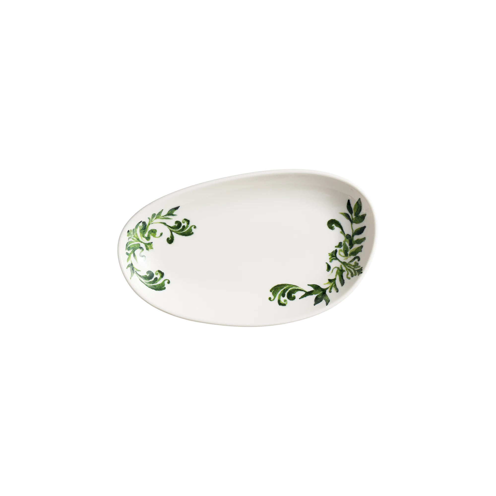 Lavis Green Vago Oval Plate 25*14 cm 380 cc