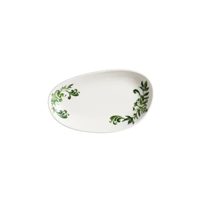 Lavis Green Vago Oval Plate 25*14 cm 380 cc