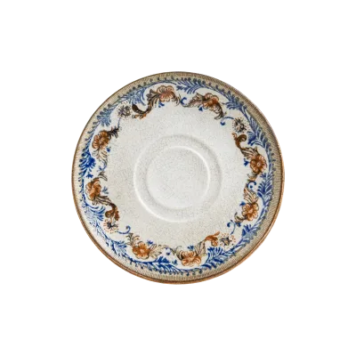 Retro Floral Gourmet Consomme Plate 19 cm