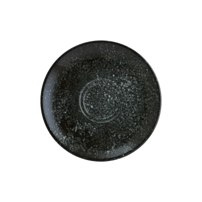Cosmos Black Gourmet Coffee Saucer 16 cm