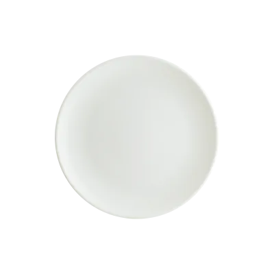 Iris White Gourmet Flat Plate 23 cm