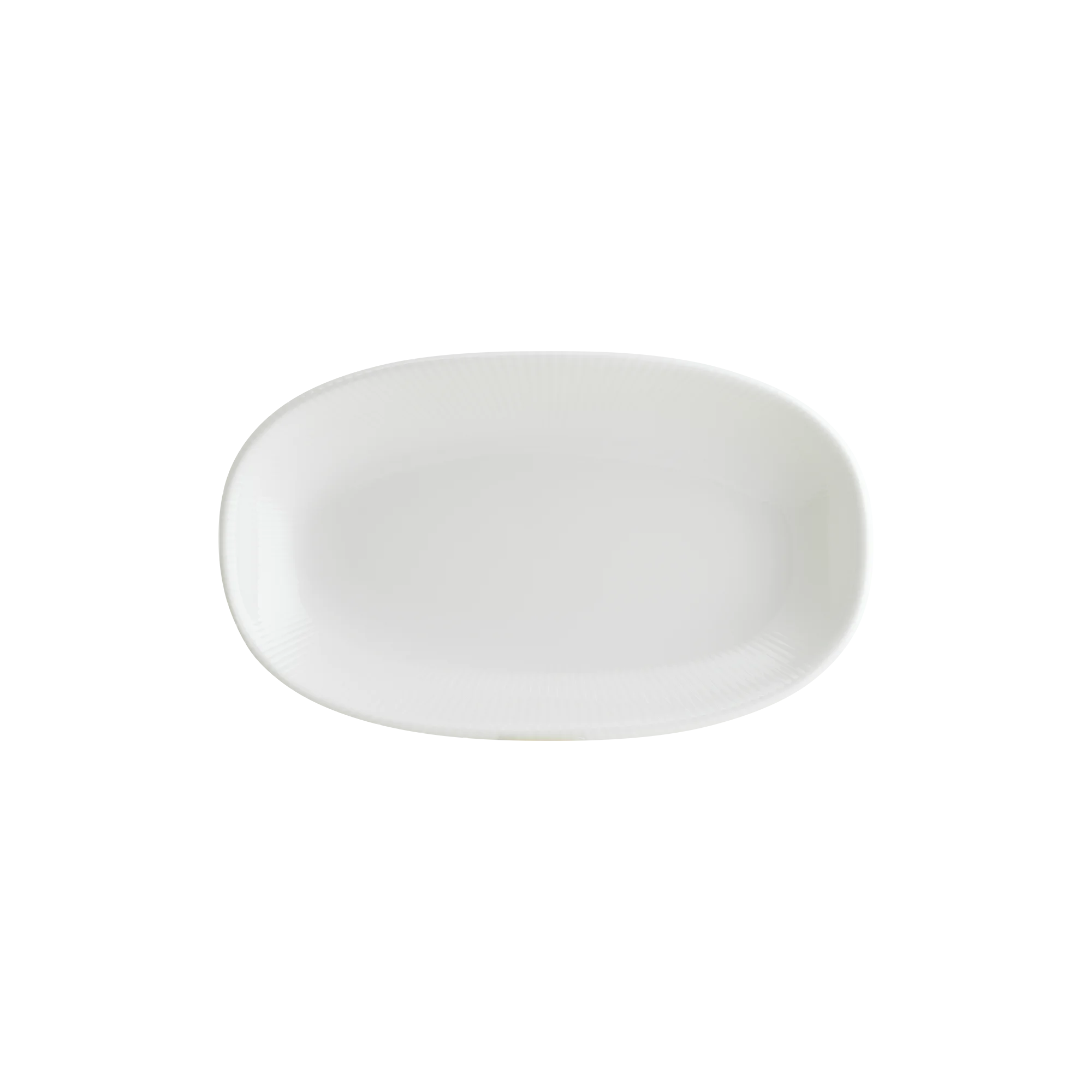 Iris White Gourmet Oval Plate 24*14 cm  430 cc