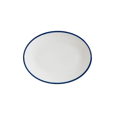 Linea Blue Moove Oval Plate 25 cm