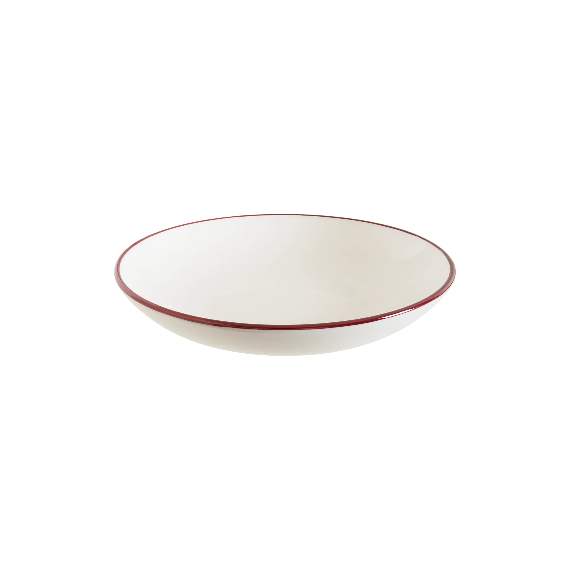 Linea Burgundy Bloom Deep Plate 25 cm 1300 cc