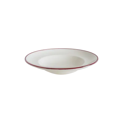 Linea Burgundy Gourmet Deep Plate 24 cm 400 cc