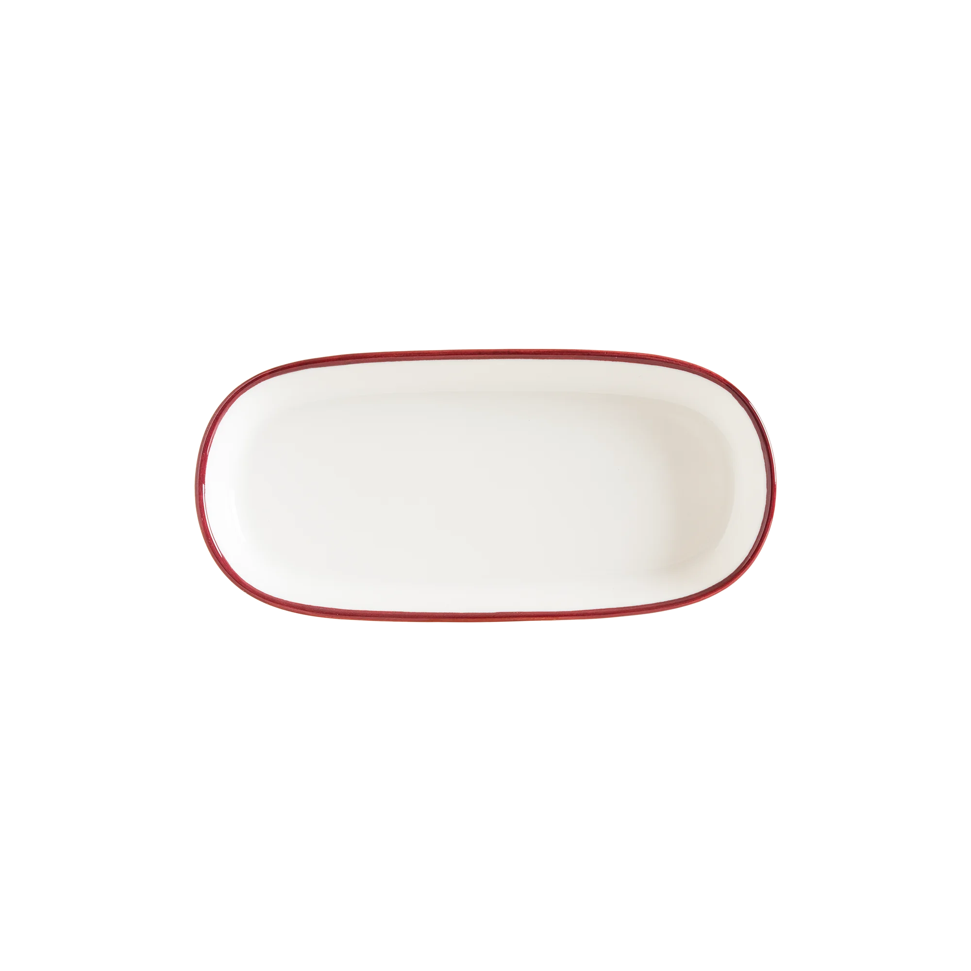 Linea Burgundy Hygge 18 cm Oval Plate