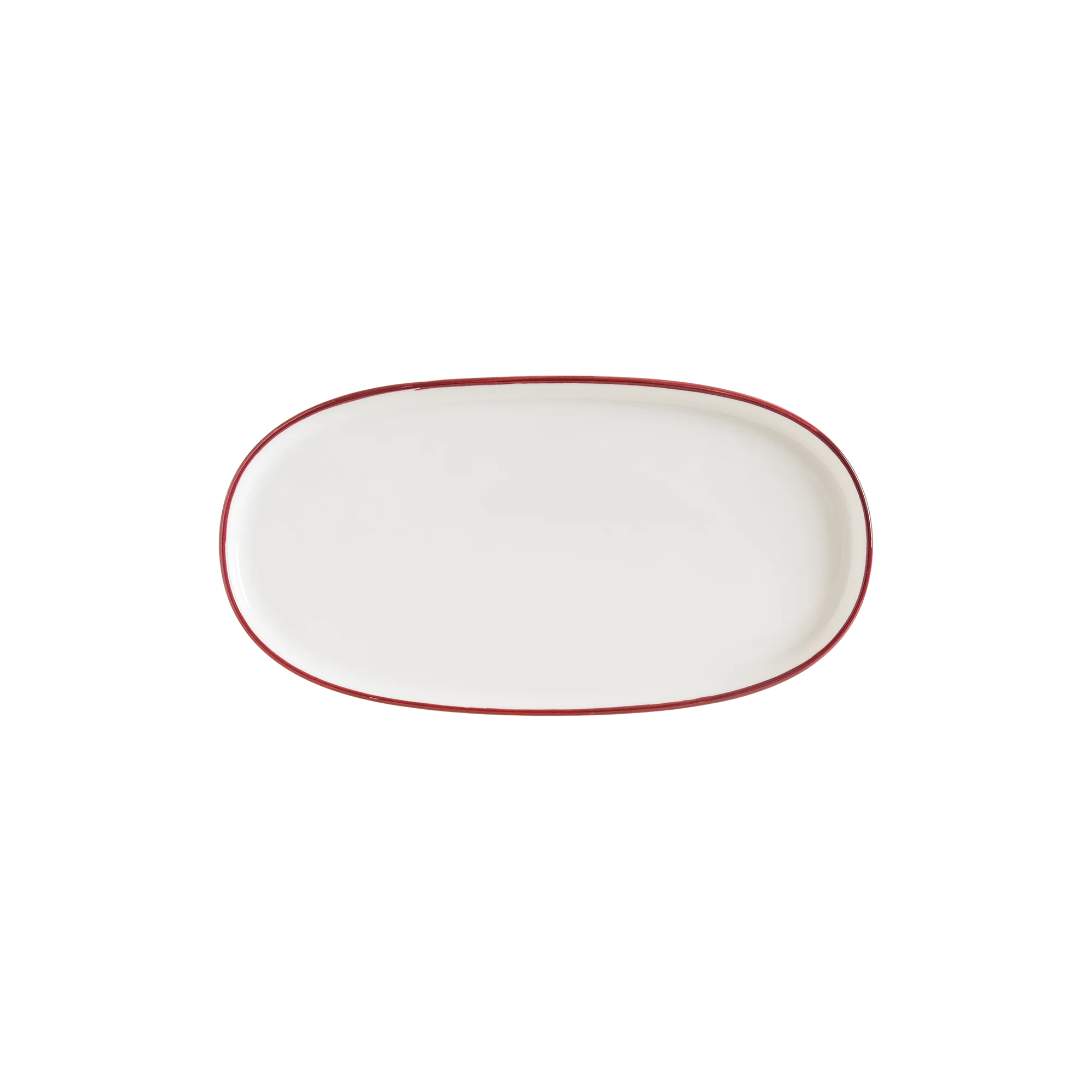 Linea Burgundy Hygge 21cm  Oval Plate