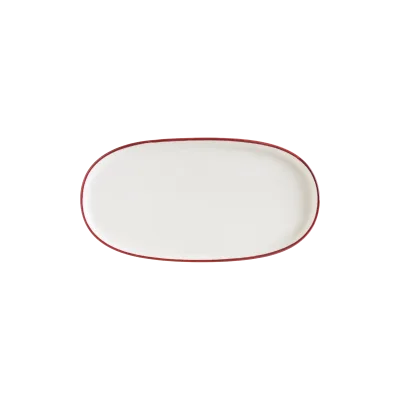 Linea Burgundy Hygge 21cm  Oval Plate