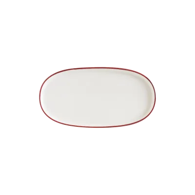 Linea Burgundy Hygge 30cm  Oval Plate