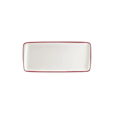 Linea Burgundy Moove Rectangular Plate 34*16 cm