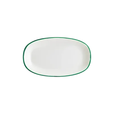 Linea Green Gourmet Oval Plate 19*11 cm 200 cc
