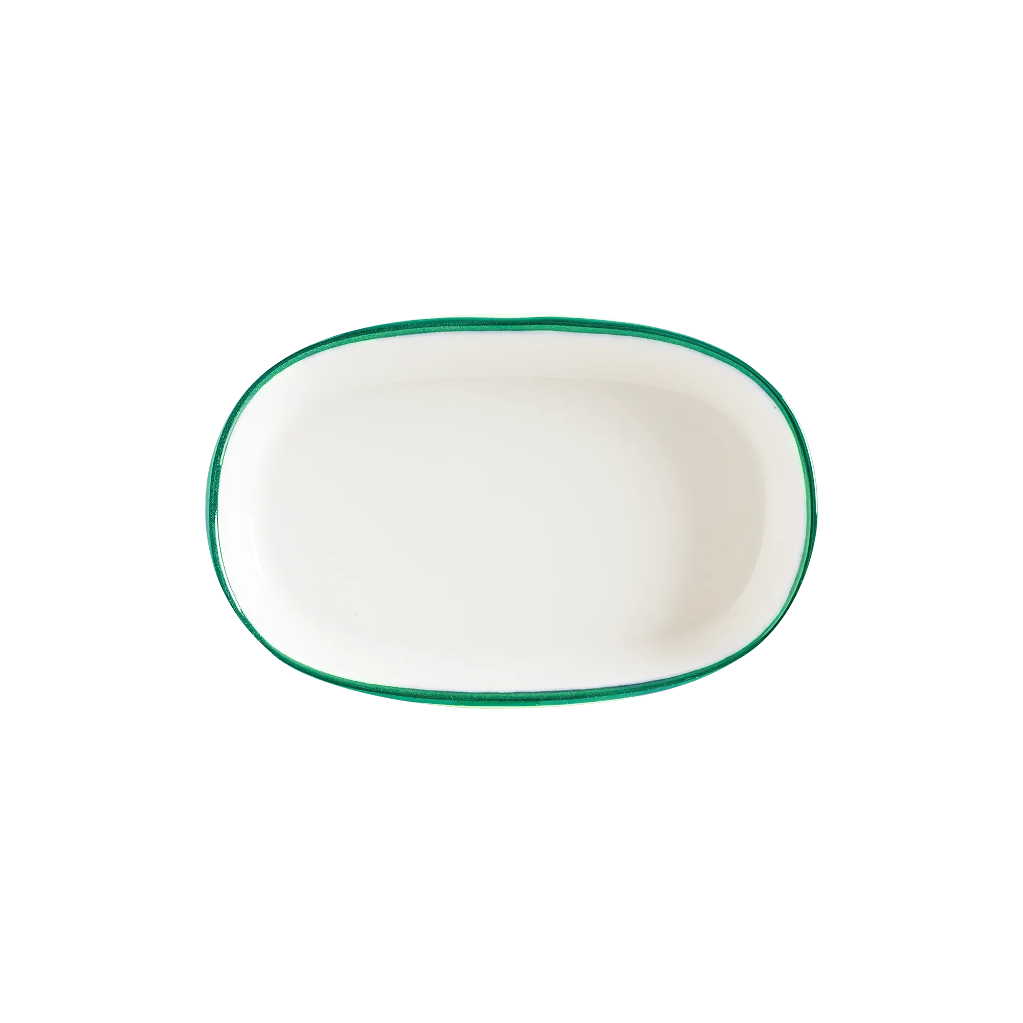 Linea Green Hygge 10cm Oval Plate