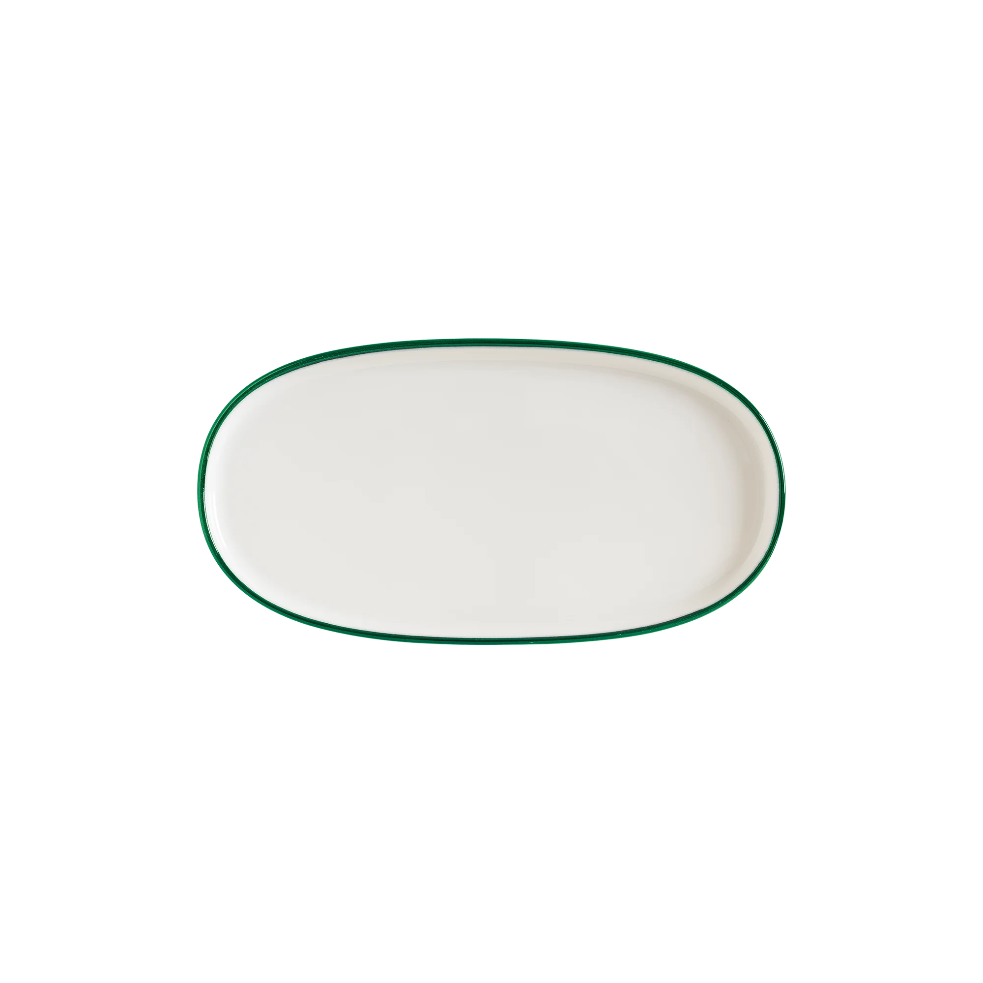 Linea Green Hygge 25cm  Oval Plate