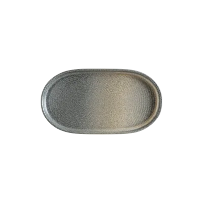 Hornfels Ripple Oval Tabak 37 cm