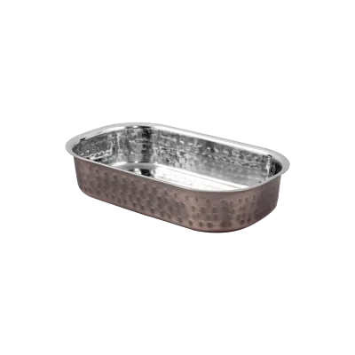 Copper Rectangular Bowl  16 x 9.25 x 3.25cm - 300ml