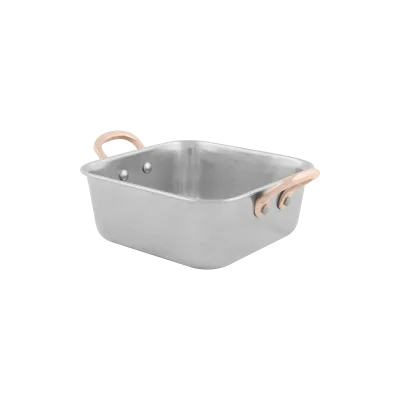 Antique Roaster Square-Small with 2 side Brass Handles11.5x4.75 cm-400ml