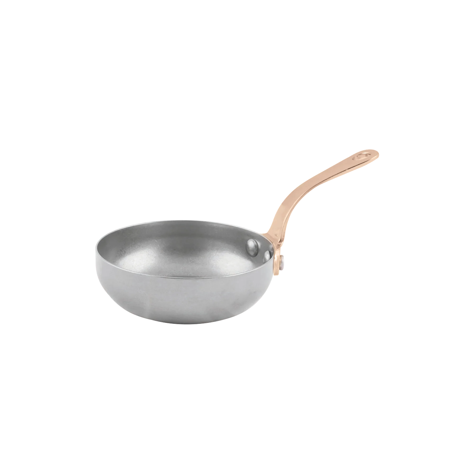 Antique Mini Bytes fry Pan -  with long Brass handle 7.5 x 2.50 cm - 80ml