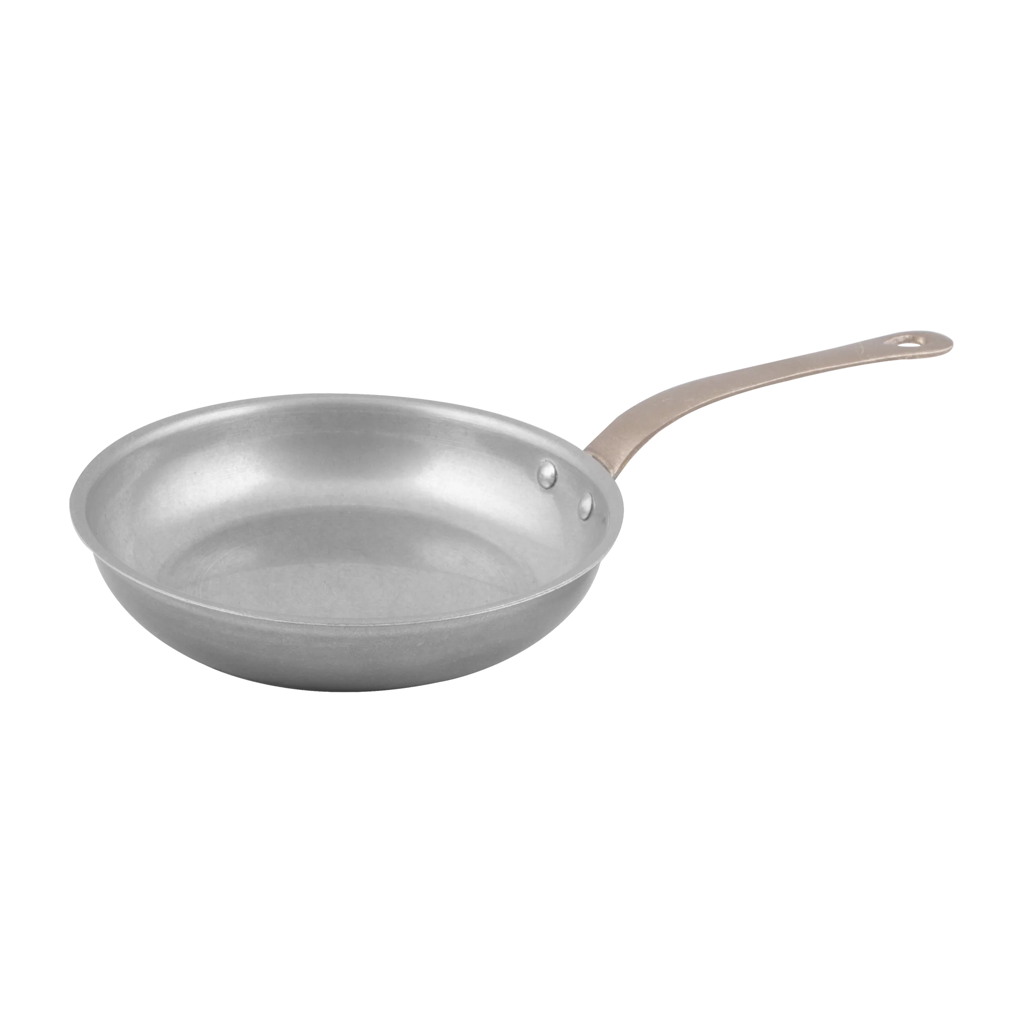 Taper Fry Pan Triply  with long Brass Handle  14.5 x 3.5 cms. - 350 ml