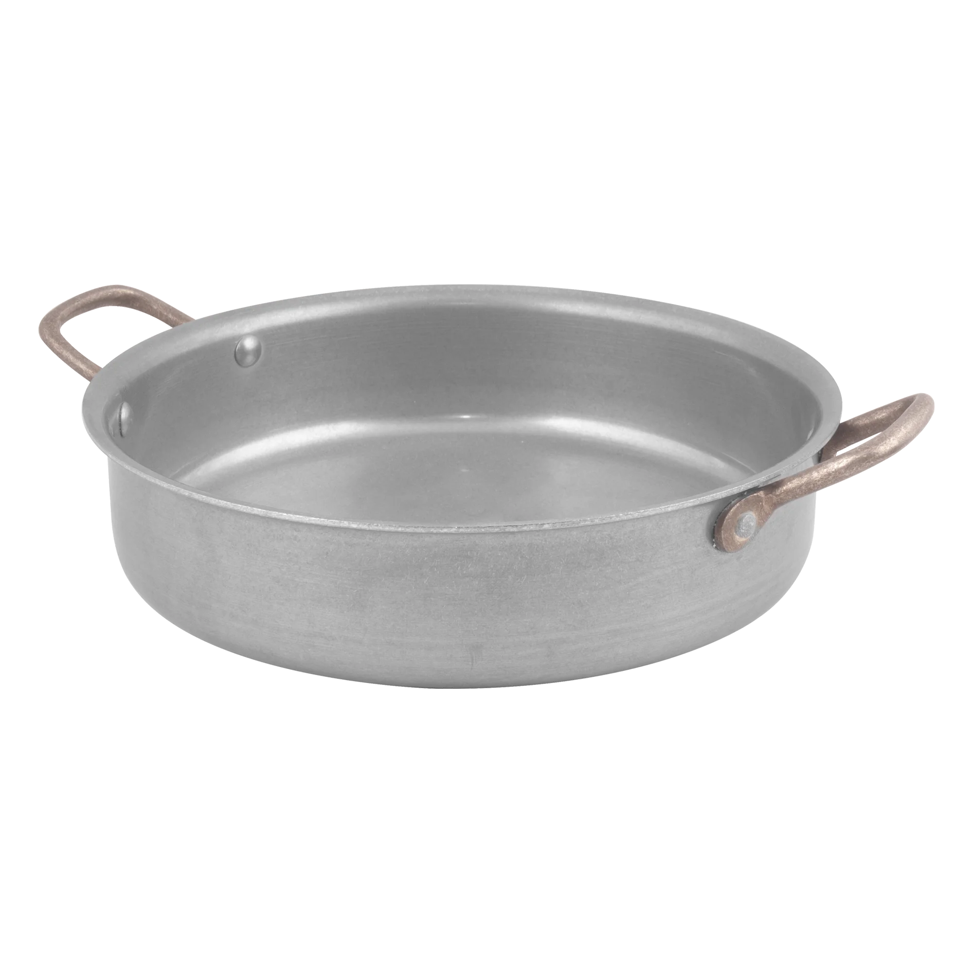 J. Pan Triply  with 2 Side Brass Handles  22.5 x 6.0 cms. - 1900ml