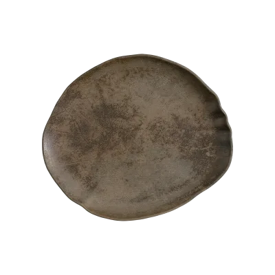 Bazalith Tone Oval Plate 15 cm
