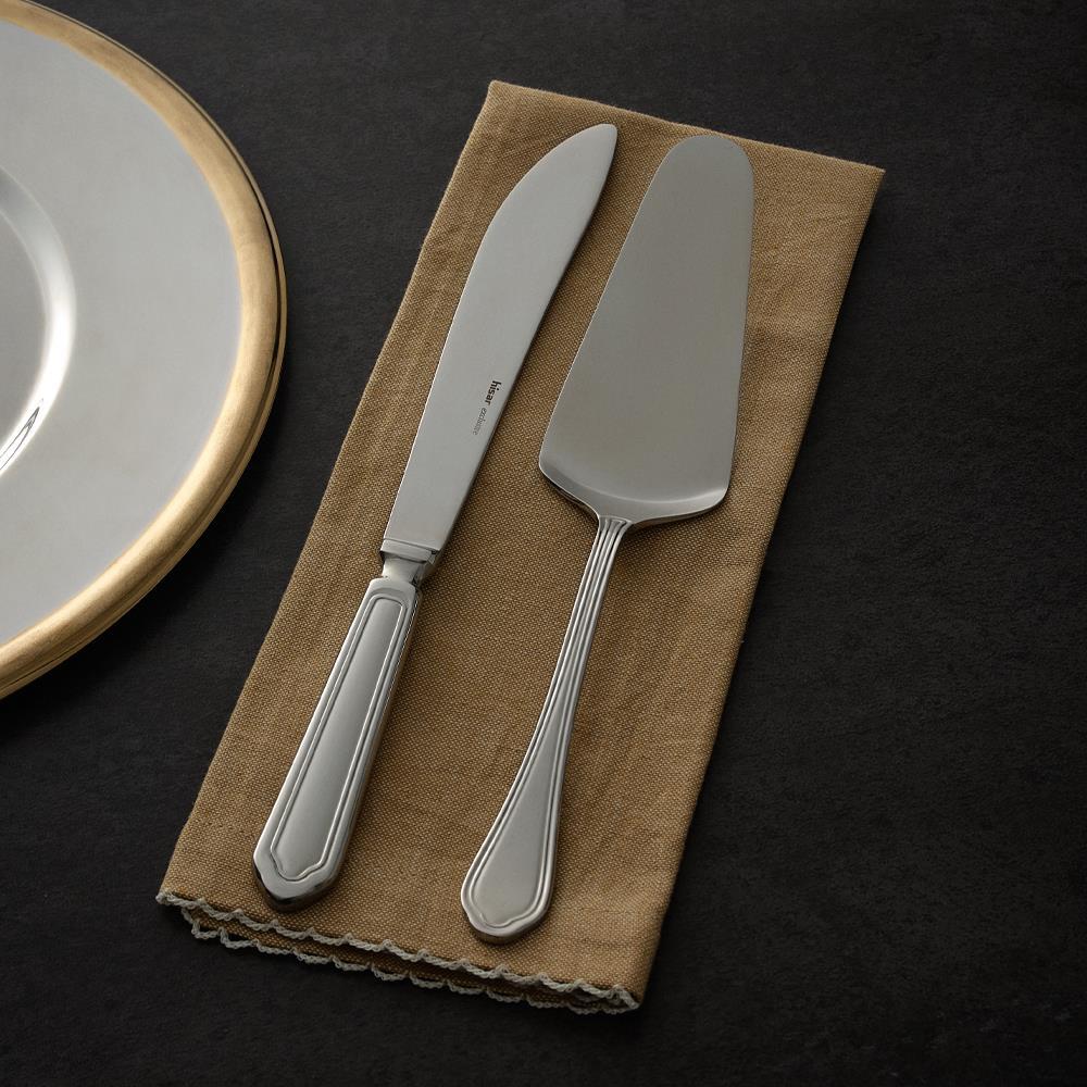 Hisar Floransa 2 Parça Çelik Pasta Servis Seti