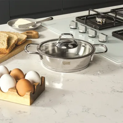 Hisar Optima Bergama İndüksiyon Tabanlı Çelik Sahan 18 Cm
