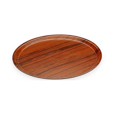 Kaymaz Yüzeyli Yuvarlak Lamine Tepsi 43 cm