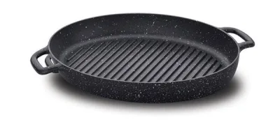 Gusto Volkanit Döküm İki Kulplu Oval Tava