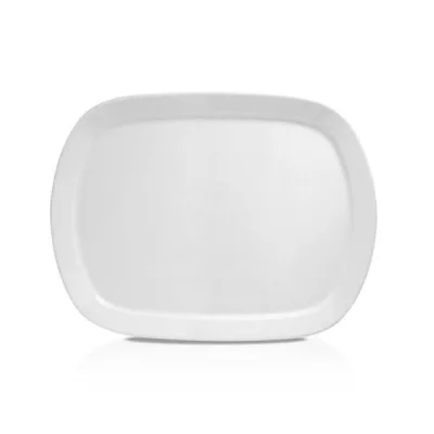 Porselen Steakhouse Kare Kayık Tabak 40 cm