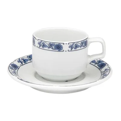 Porselen Blue Bird Tabaklı Çay Fincanı 1