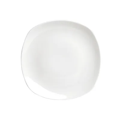 Porselen Square Beyaz Düz Tabak 16Cm  