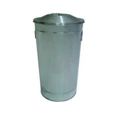 Galvaniz Kapaklı Çöp Kovası