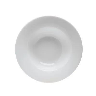 Porselen Dove Beyaz Çukur Tabak 25Cm  