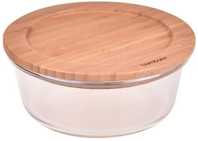 Lavi Yuvarlak Cam Saklama Kabı 400 ml