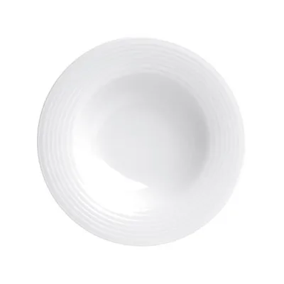 Porselen Focus Beyaz Çukur Tabak 25Cm  