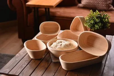 Puder Ekmek Mayalama Sepeti Kare 20 cm