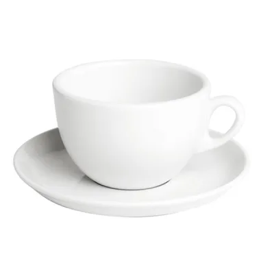 Porselen Beyaz Çay Fincanı Tabağı    