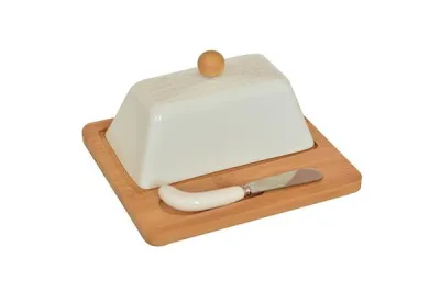 3 Parça Tereyağ Servis Kabı