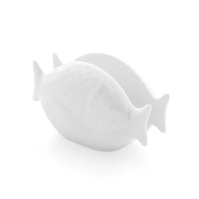 Porselen Denizden Gelenler Balık Peçetelik 13 cm