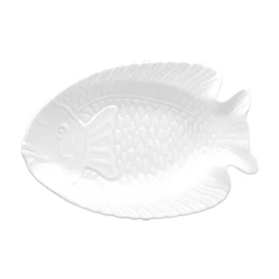 Porselen Denizden Gelenler Balık Kayık Tabak 24x15 cm
