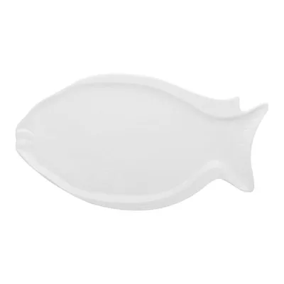 Porselen Denizden Gelenler Balık Kayık Tabak 35x19 cm