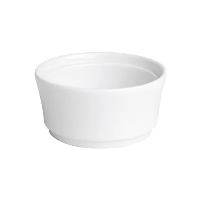 Porselen Beyaz Sufle Kabı 9Cm      